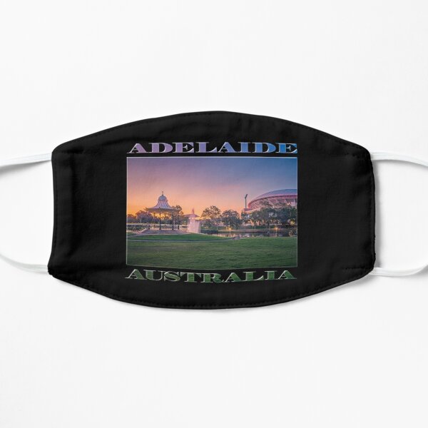 Adelaide Sunset (poster on black) Mask