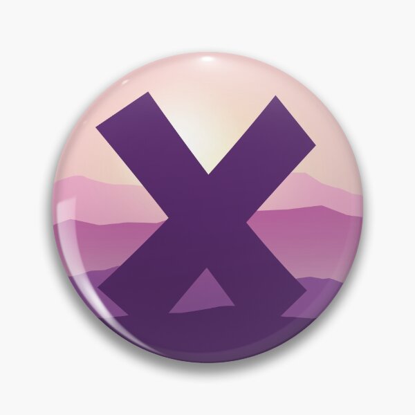 Item preview, Letter X - Pink Hills designed and sold by pixelinga.