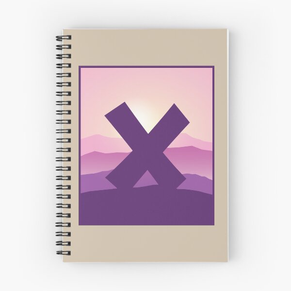 Item preview, Letter X - Pink Hills designed and sold by pixelinga.