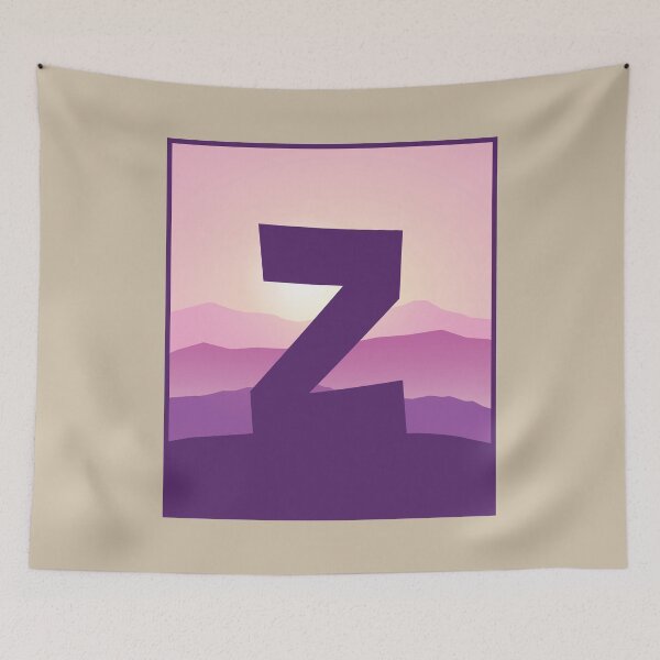 Item preview, Letter Z - Pink Hills designed and sold by pixelinga.