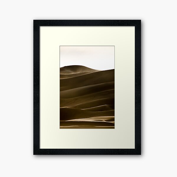 Light and Shadow - Great Sand Dunes National Park, Colorado Framed Art Print