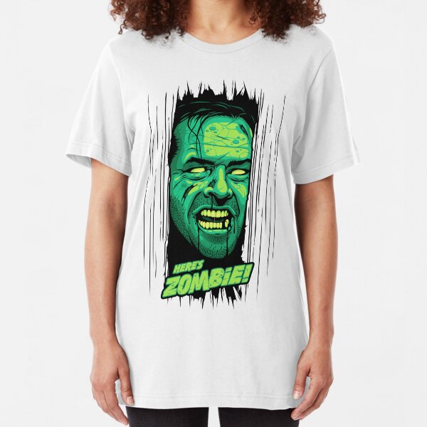 Here's Zombie! Slim Fit T-Shirt