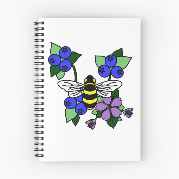 Item preview, Bees and Blueberries designed and sold by Niibidoon.