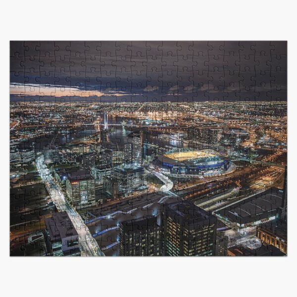Melbourne at Night (fine colour marker) Jigsaw Puzzle