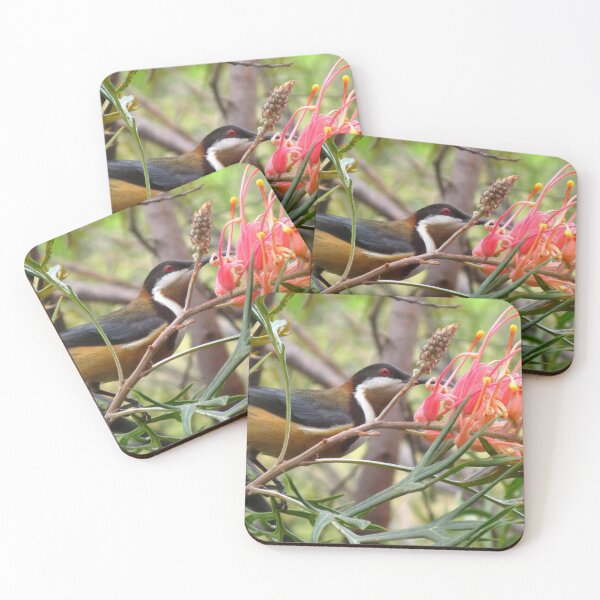 Item preview, Eastern Spinebill amongst Grevillea designed and sold by Marilyn Harris.