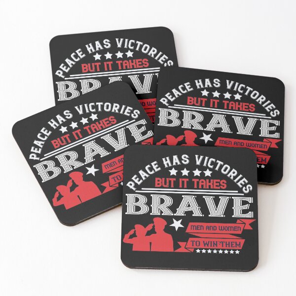 Item preview, Peace Has Victories, But It Takes Brave Men And Women To Win Them designed and sold by GoodVibeDesign.