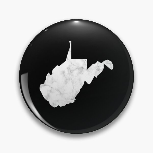 Item preview, White Marble West Virginia WV State Map Art designed and sold by Trendy POP.