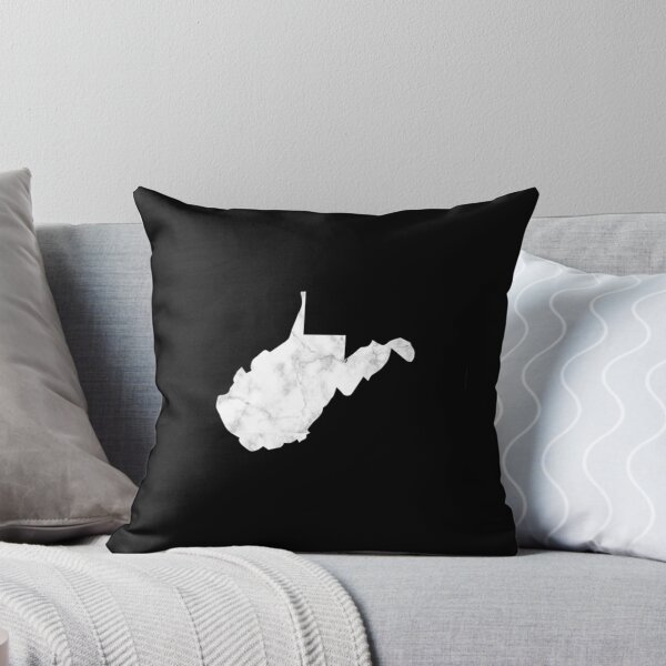 Item preview, White Marble West Virginia WV State Map Art designed and sold by Trendy POP.