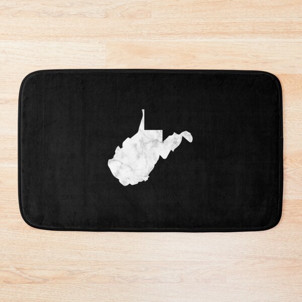 Item preview, White Marble West Virginia WV State Map Art designed and sold by Trendy POP.