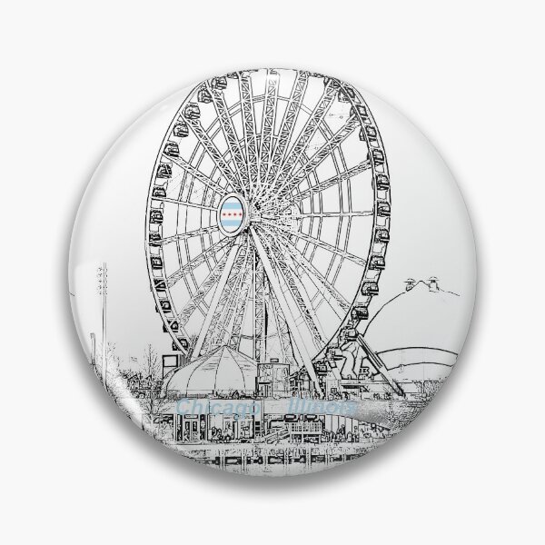 Item preview, Chicago, Illinois, US - Ferris Wheel, Pier and Lakefront designed and sold by leemcnut.