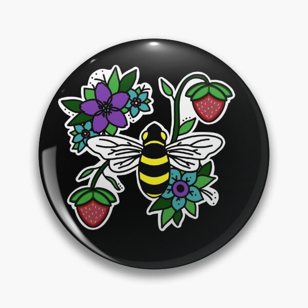 Item preview, Bees and Strawberries designed and sold by Niibidoon.
