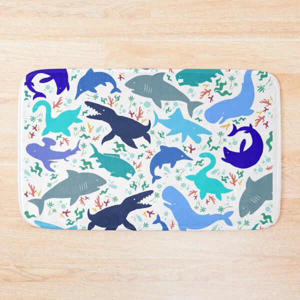 Item preview, Prehistoric Sea Creatures (White) designed and sold by KBMasquerade.