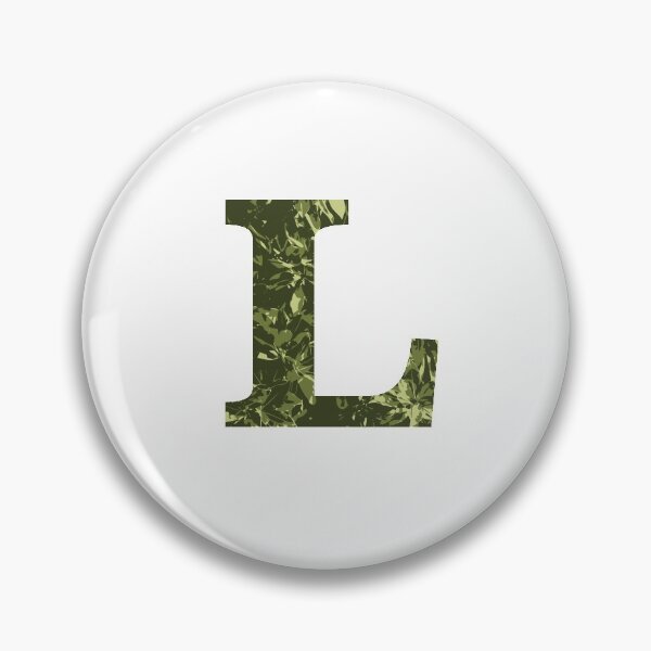 Item preview, The letter L - monogram green pattern designed and sold by patternsplus.