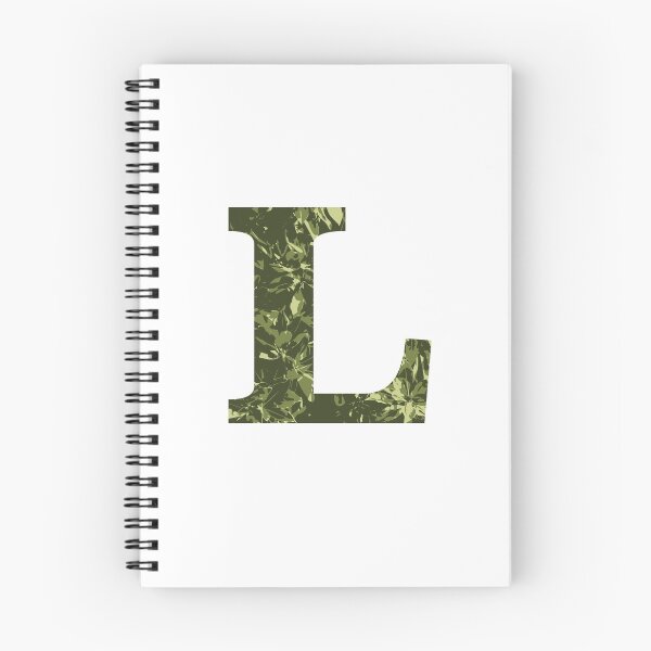 Item preview, The letter L - monogram green pattern designed and sold by patternsplus.