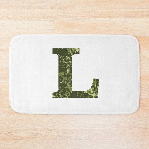 Item preview, The letter L - monogram green pattern designed and sold by patternsplus.