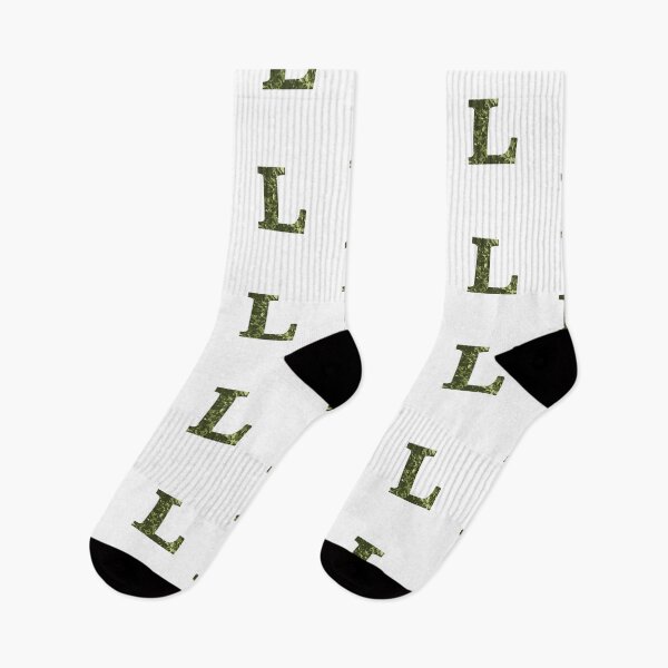 Item preview, The letter L - monogram green pattern designed and sold by patternsplus.