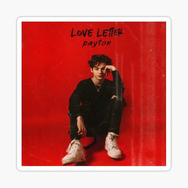 Item preview, Payton Moormeier love letter designed and sold by liivsstickersss.