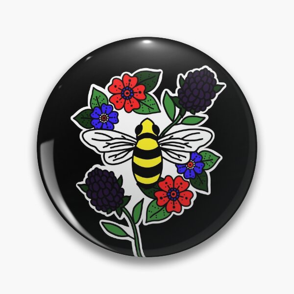 Item preview, Bees and Blackberries designed and sold by Niibidoon.