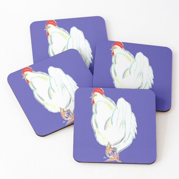 Item preview, Chanteclair White Rooster from behind designed and sold by Eejee-SK.