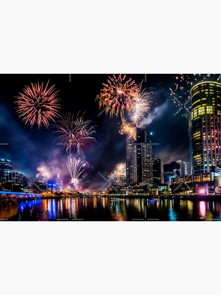 New Year Fireworks, Melbourne Australia by RayW