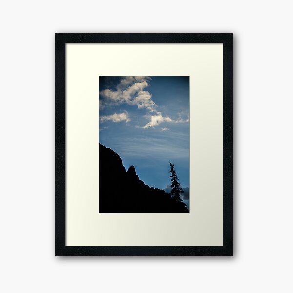 Silver Crescent Moon - Sangre de Cristo Wilderness, Colorado Framed Art Print