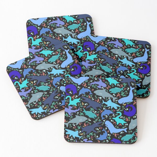Item preview, Prehistoric Sea Creatures (Black) designed and sold by KBMasquerade.