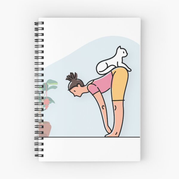 Item preview, YOGA WITH CAT Forward bending designed and sold by Trio's Stuff.