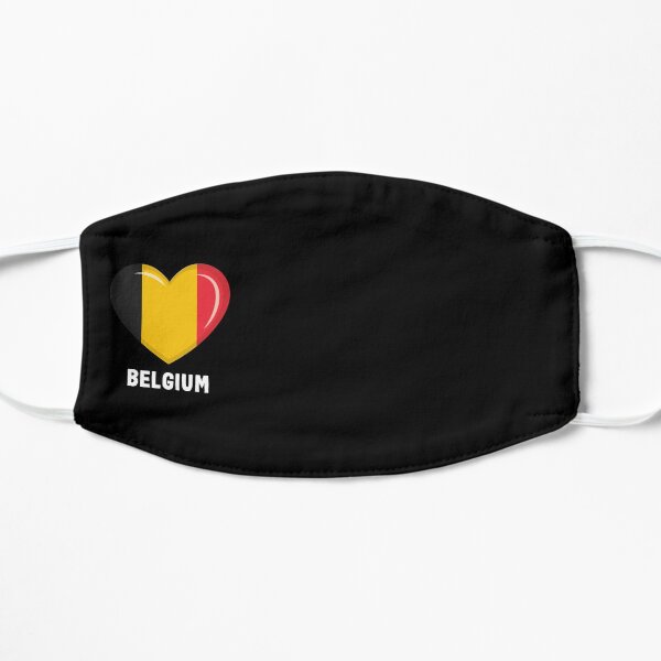 Masque de Belgique drapeau belge Masque sans plis