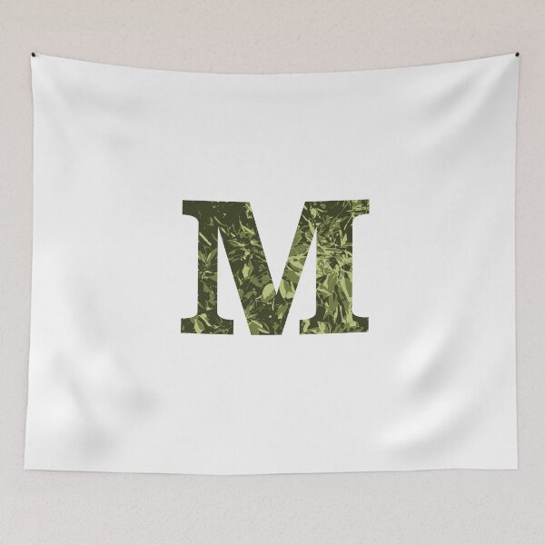 Item preview, a alphabet letter M monogram designed and sold by patternsplus.