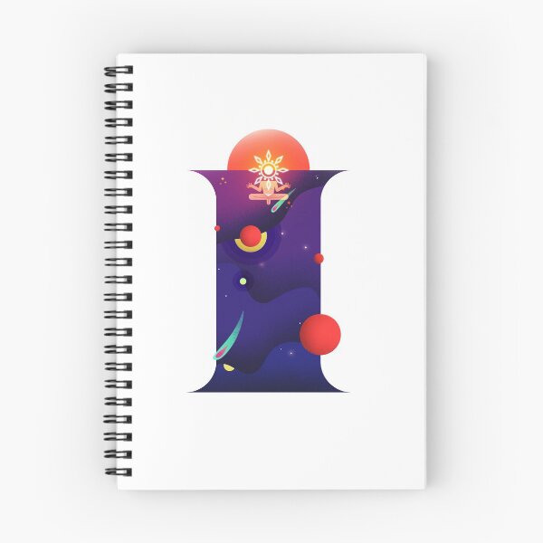Item preview, Abstract Multi Colour Alphabet Letter I Typographic Artwork designed and sold by MakiMak.