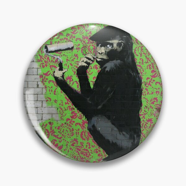 Item preview, Banksy Gorilla With Roller designed and sold by ManwithaCamera.