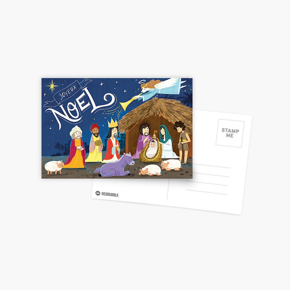 &quot;Joyeux Noel&quot; Postcard by Mariable37 | Redbubble