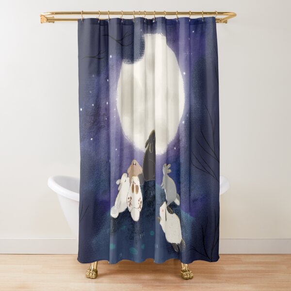 Vista previa del artículo con la obra «Conejos de luna llena», diseñado y vendido por carolylin.