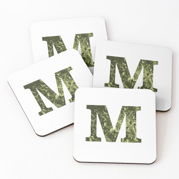 Item preview, a alphabet letter M monogram designed and sold by patternsplus.