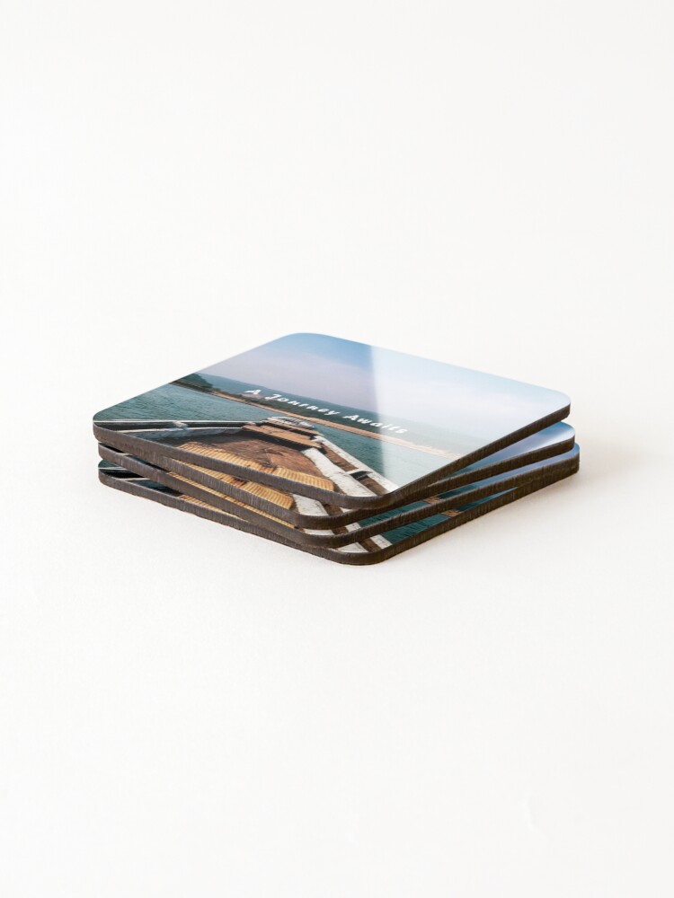 Thumbnail 4 of 5, Coasters (Set of 4), Boat Ride designed and sold by Oceanwaves-06.