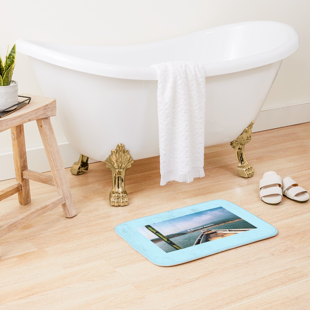 Item preview, Bath Mat designed and sold by Oceanwaves-06.