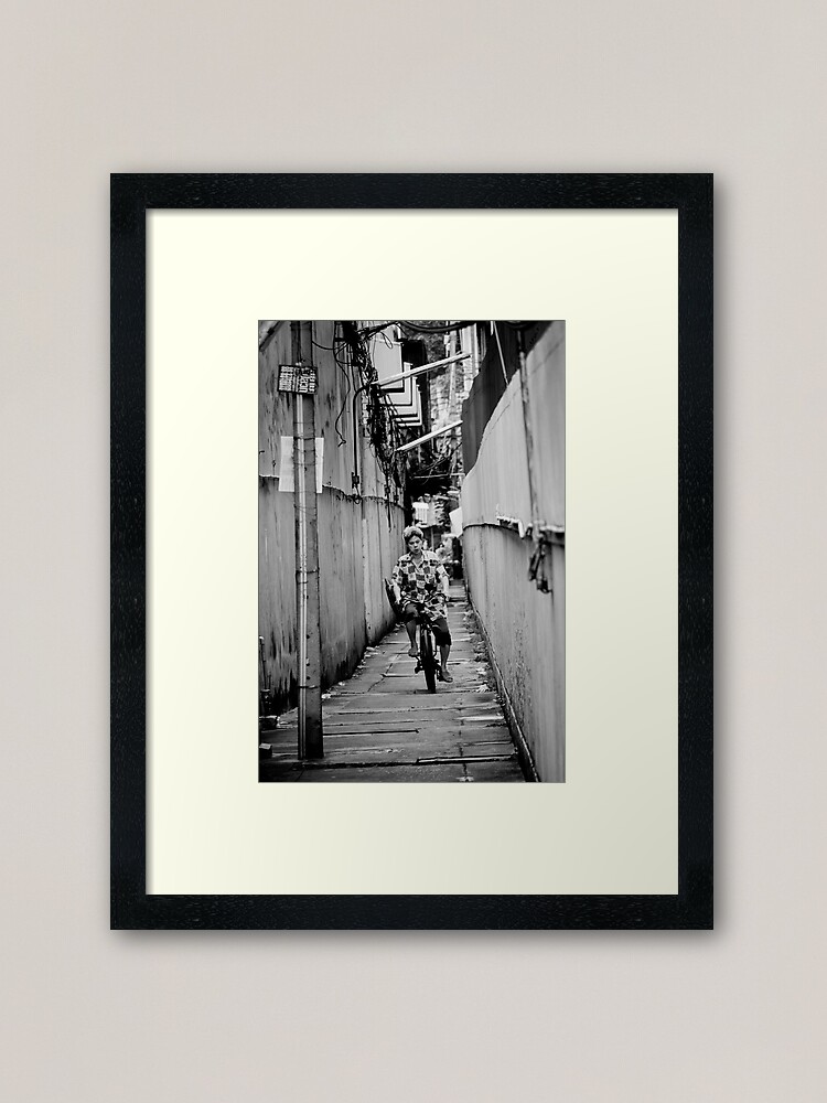 Alternate view of Bicycle Errands, Bangkok, Thailand Framed Art Print