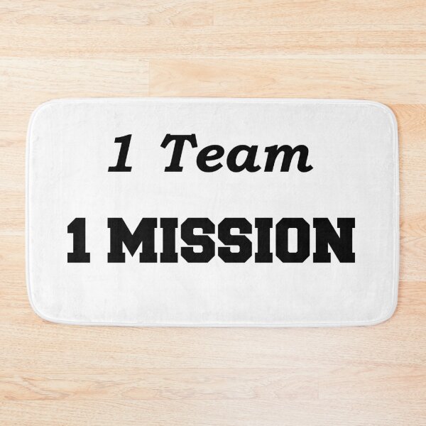 Item preview, 1 Team 1 Mission, Motivational Quote designed and sold by DomGDesign.