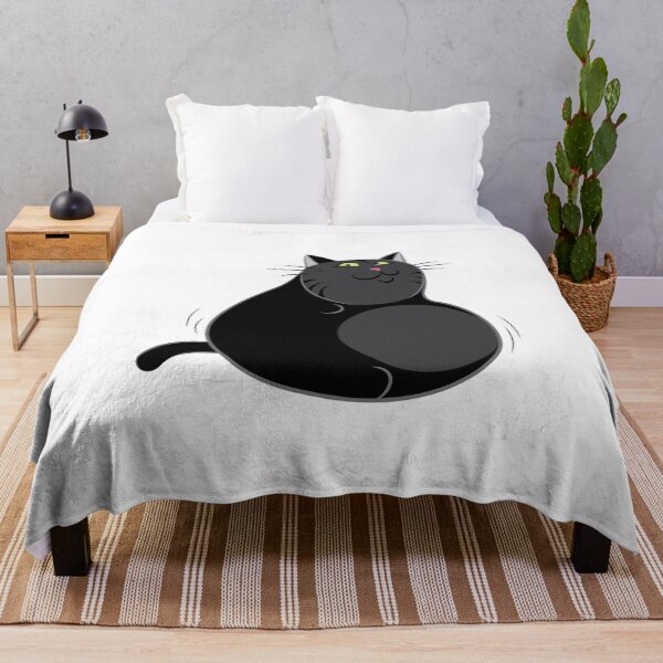 Item preview, Roly Poly Fat Black Cat designed and sold by DurianWong.