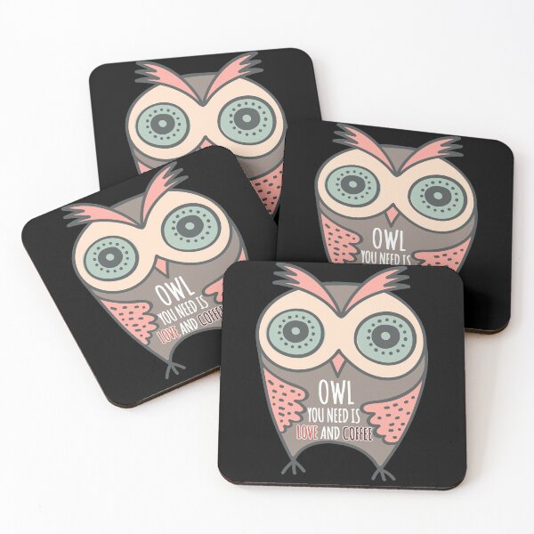 Item preview, Owl you need is love and coffee designed and sold by Hameegaa.