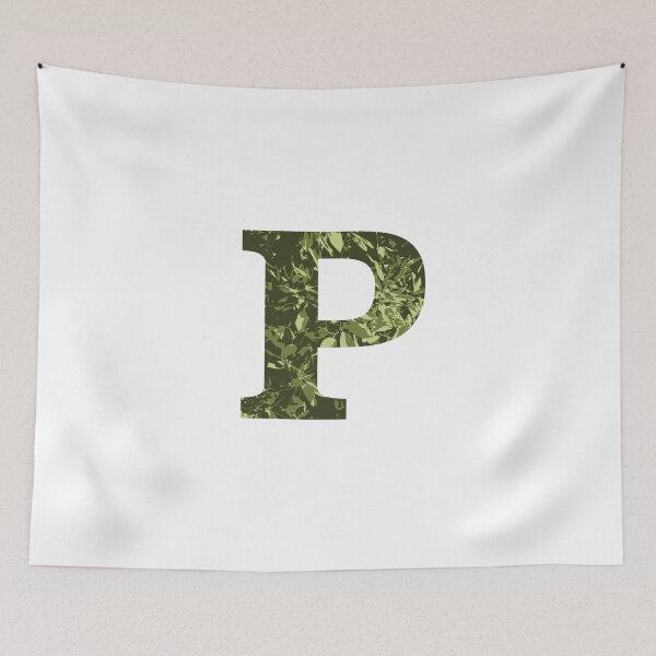 Item preview, a alphabet letter P monogram designed and sold by patternsplus.