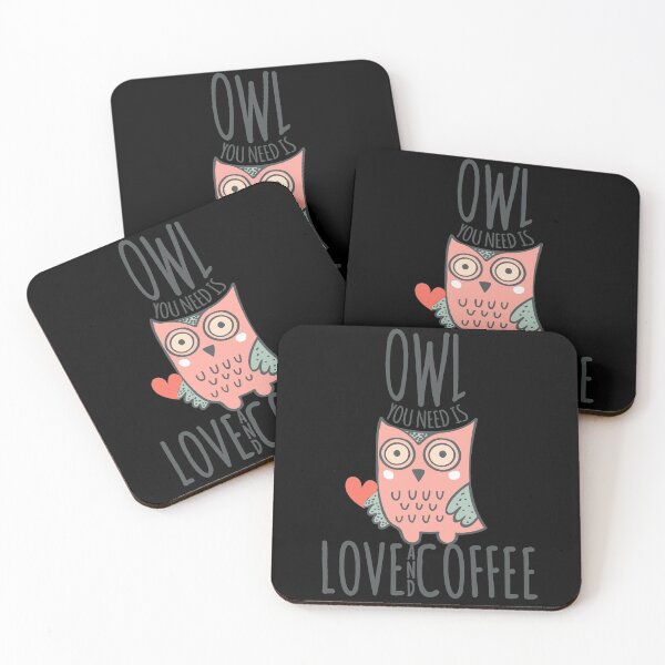 Item preview, Owl you need is love and coffee designed and sold by Hameegaa.