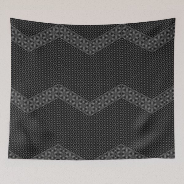 Item preview, Black and grey bandana style pattern  designed and sold by wild.geranium.design.