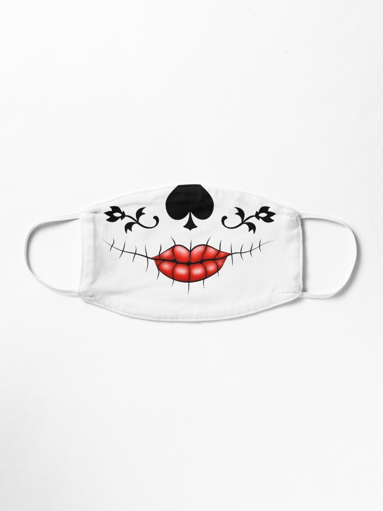 Alternate view of Show your elegance with a day of the dead inspired La Catrina Calavera sugar skull mask Mask