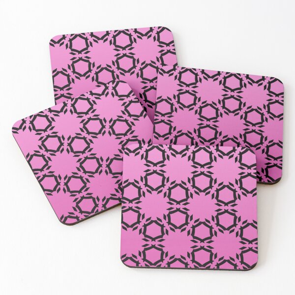 Item preview,  Bold black abstract pattern on a pretty gradient pink background  designed and sold by PetaJaneHome.