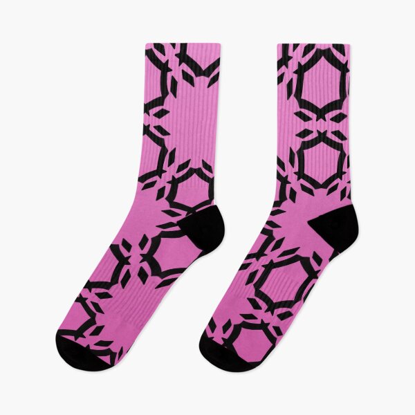 Item preview,  Bold black abstract pattern on a pretty gradient pink background  designed and sold by PetaJaneHome.