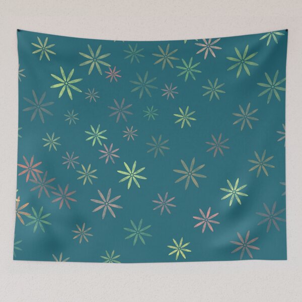Item preview, Flower print - teal designed and sold by jpresar.