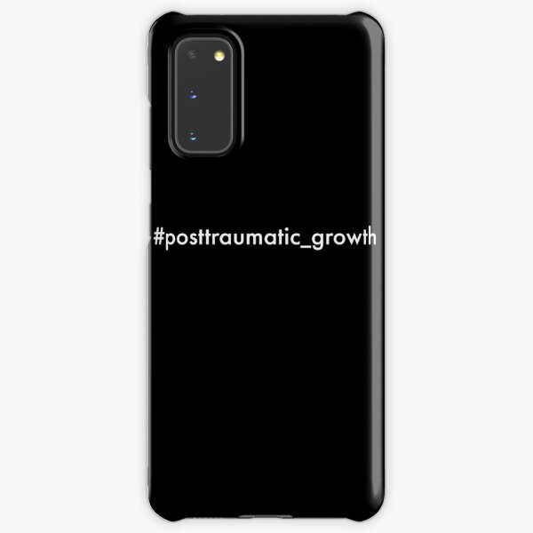 post-traumatic growth mental heath awareness hashtag on black Samsung Galaxy Snap Case
