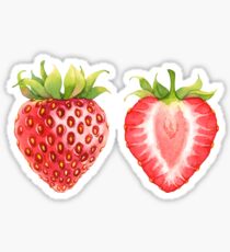 Strawberry Stickers | Redbubble