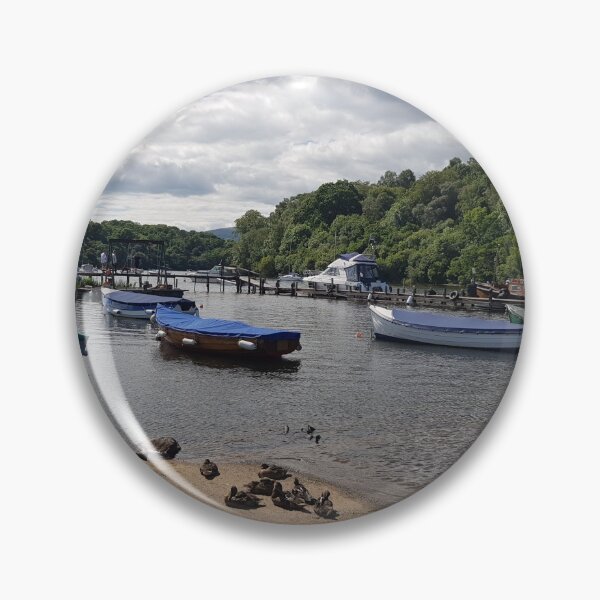 Item preview, Balmaha Boat Yard with Ducks Loch Lommond Scotland designed and sold by Scottish Photography .